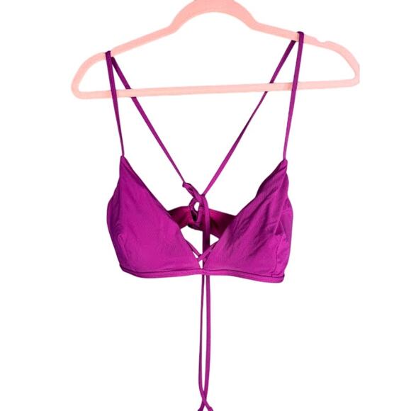 Athleta Bikini Top Women's Size XL Adjustable back Criss Cross Swimsuit Strappy - Picture 1 of 4